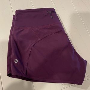 Lululemon shorts, purple, size 6.